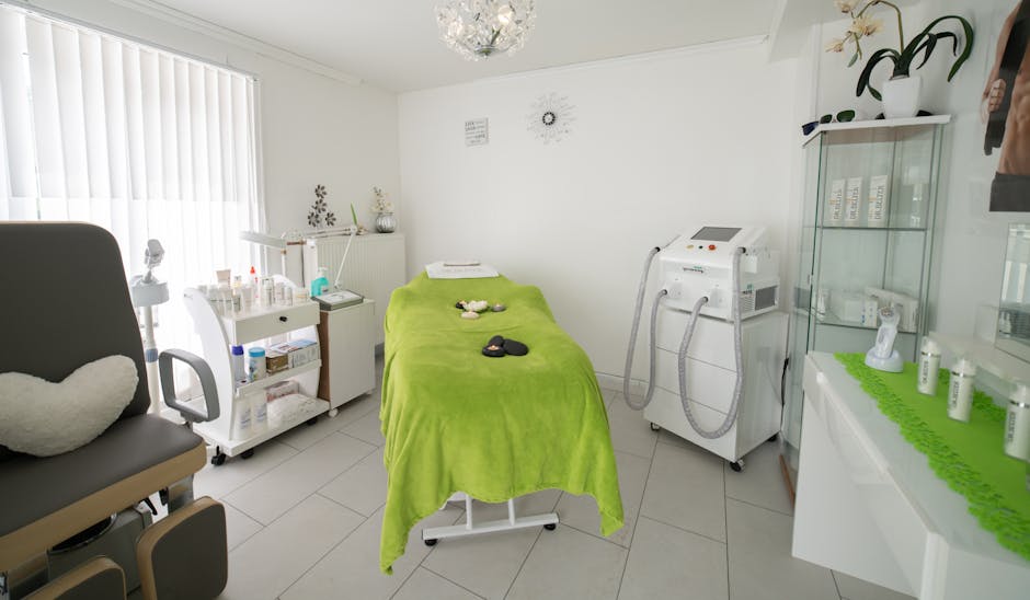Adelaide skin clinic laser hair removal device with practitioner setup